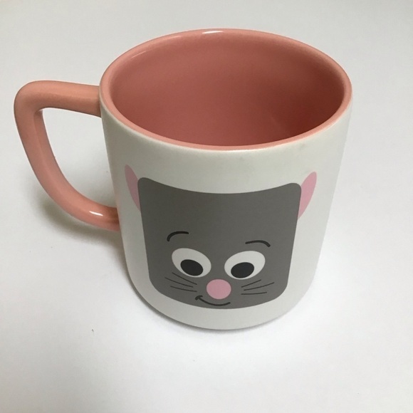 Disney Pixar Ratatouille Remy Coffee Mug 3 3/4” Tea Cup Pink Vintage Retired - Picture 6 of 13